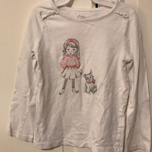 Jillians closet long sleeve tee. Girl with dog 3t